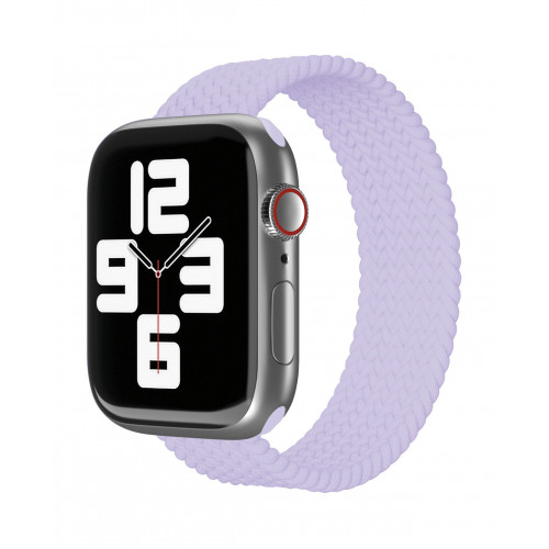 Ремешок нейлоновый плетёный "vlp" для Apple Watch 42/44/45, L/XL,, фиолетовый